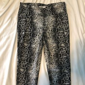 Bar III Snakeskin Pants